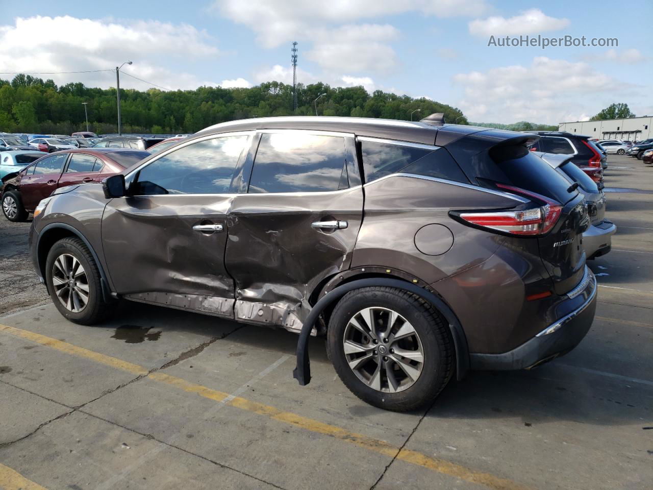 2017 Nissan Murano S Коричневый vin: 5N1AZ2MG1HN117688