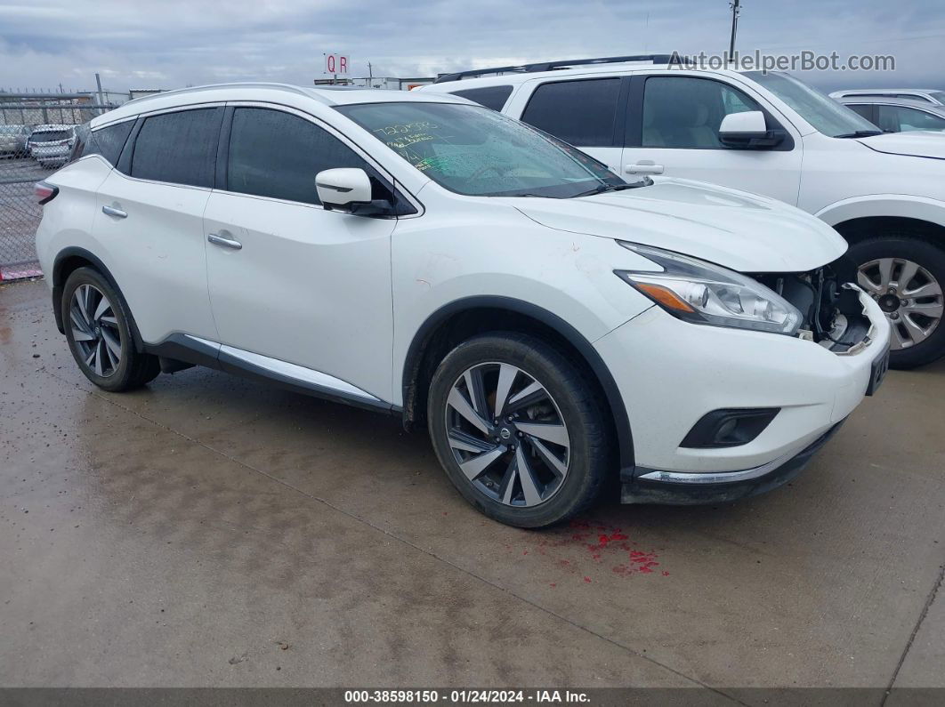 2017 Nissan Murano Platinum Белый vin: 5N1AZ2MG1HN163182