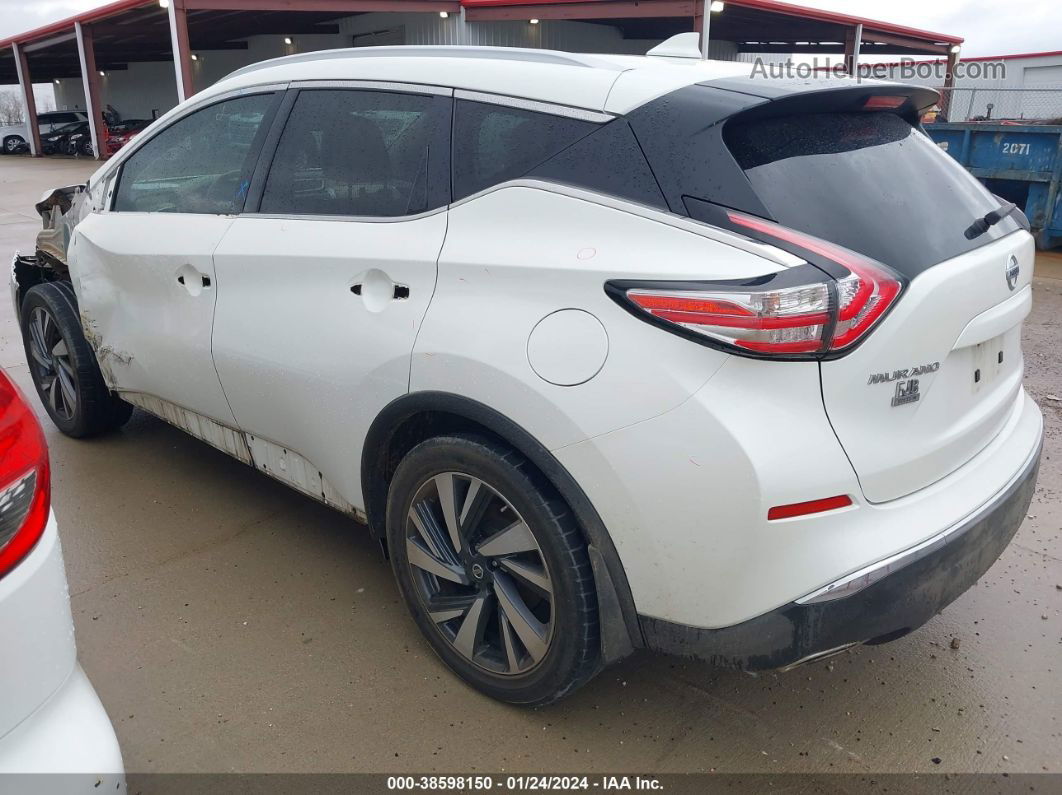 2017 Nissan Murano Platinum White vin: 5N1AZ2MG1HN163182