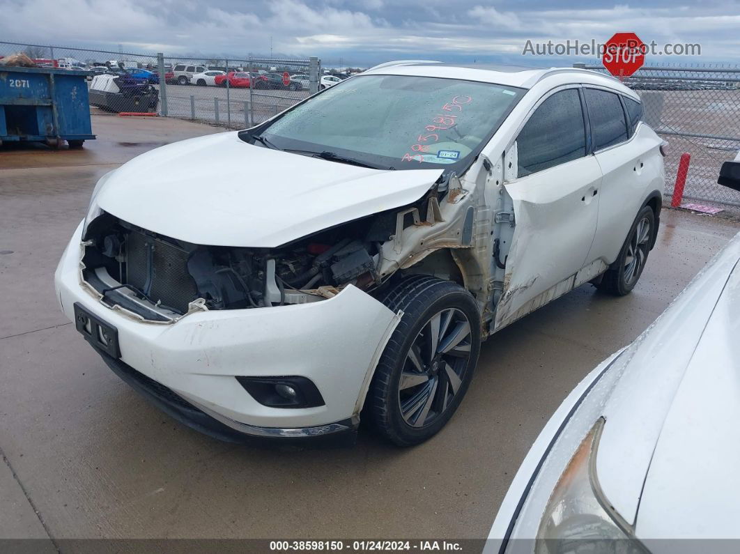 2017 Nissan Murano Platinum White vin: 5N1AZ2MG1HN163182