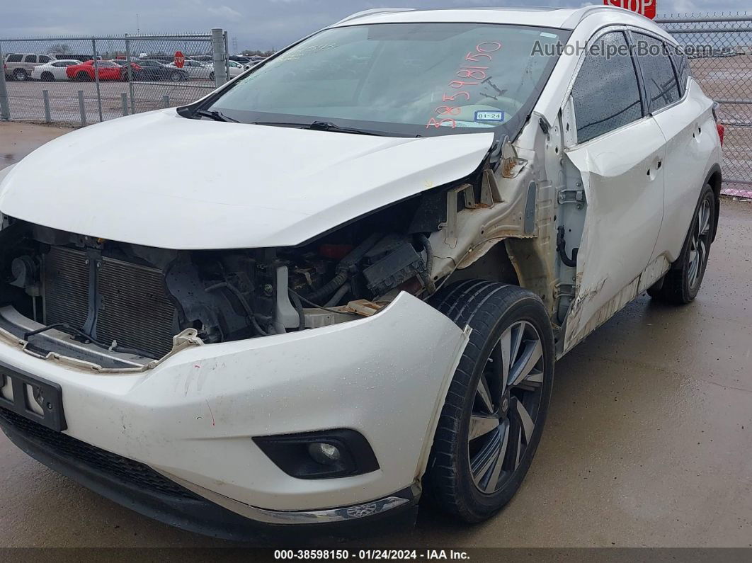 2017 Nissan Murano Platinum White vin: 5N1AZ2MG1HN163182