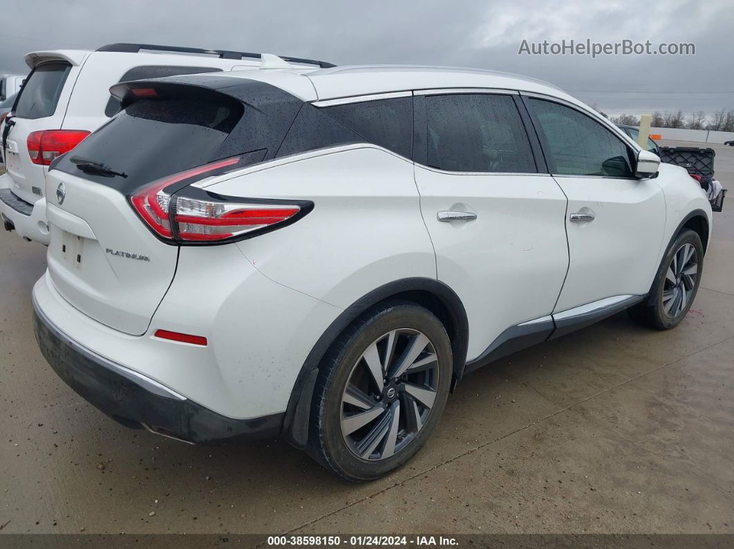 2017 Nissan Murano Platinum Белый vin: 5N1AZ2MG1HN163182