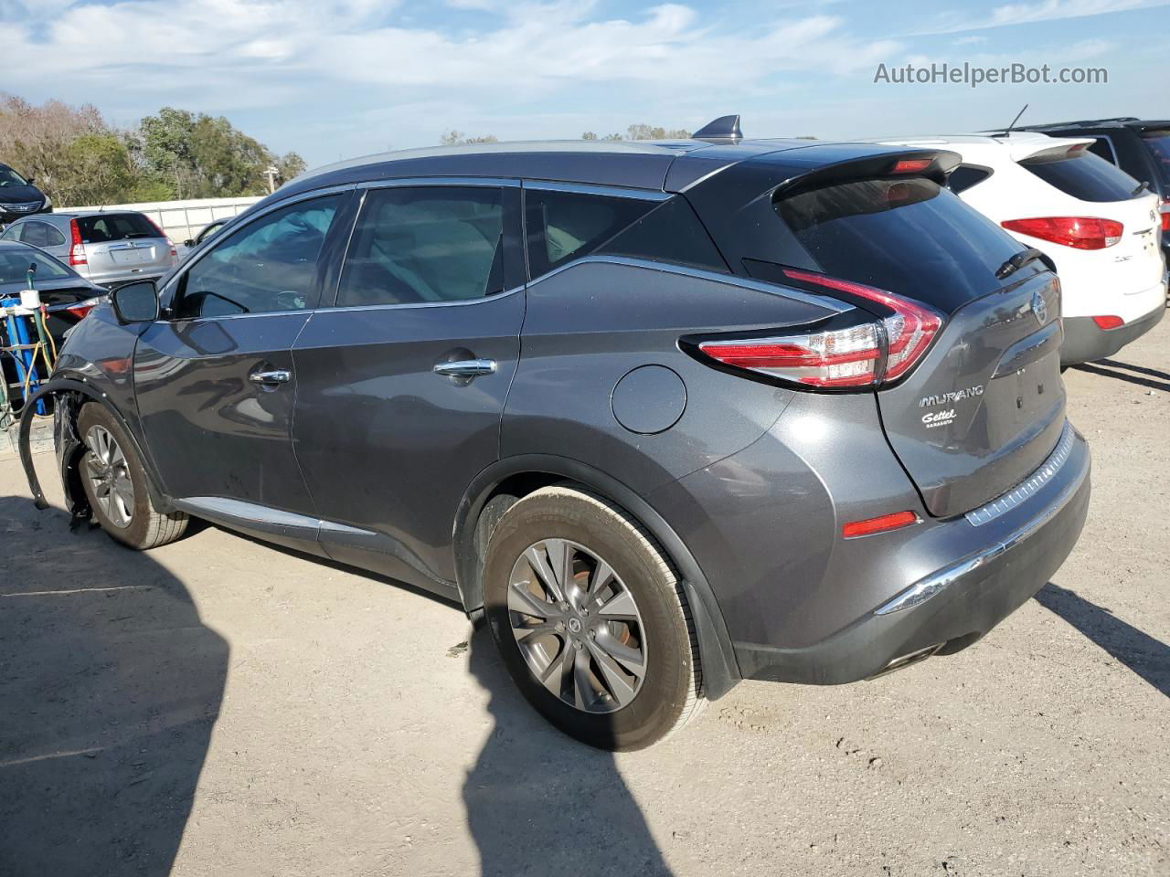 2017 Nissan Murano S Серый vin: 5N1AZ2MG1HN193203