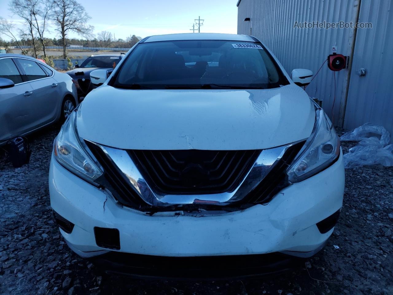 2017 Nissan Murano S White vin: 5N1AZ2MG1HN203454