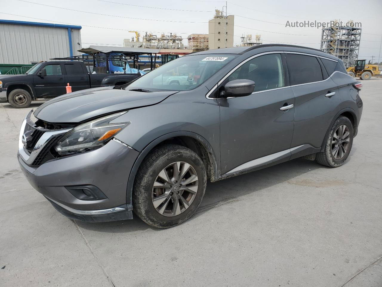 2018 Nissan Murano S Gray vin: 5N1AZ2MG1JN121911