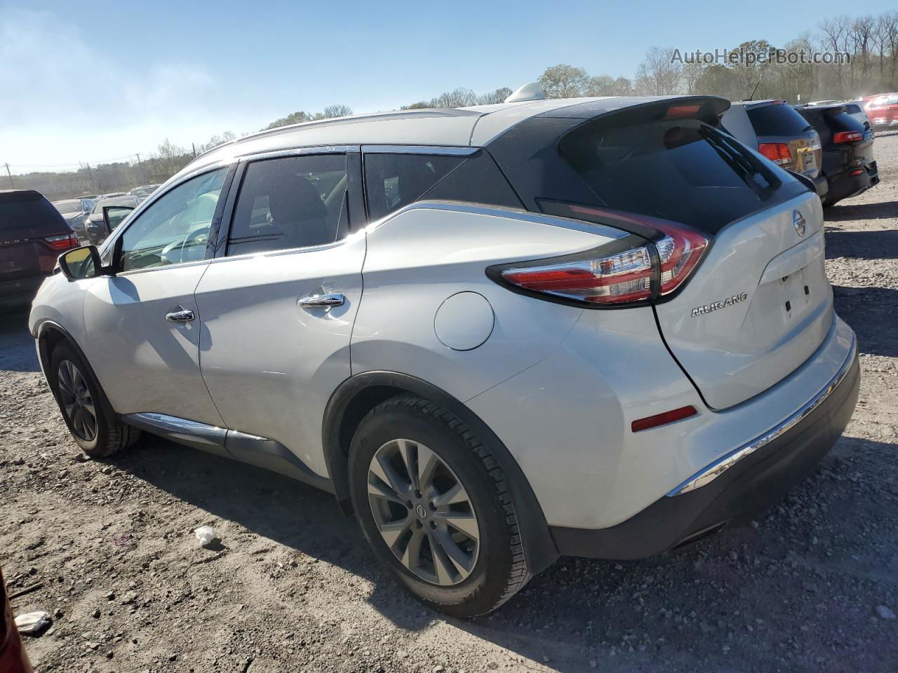 2018 Nissan Murano S White vin: 5N1AZ2MG1JN124677