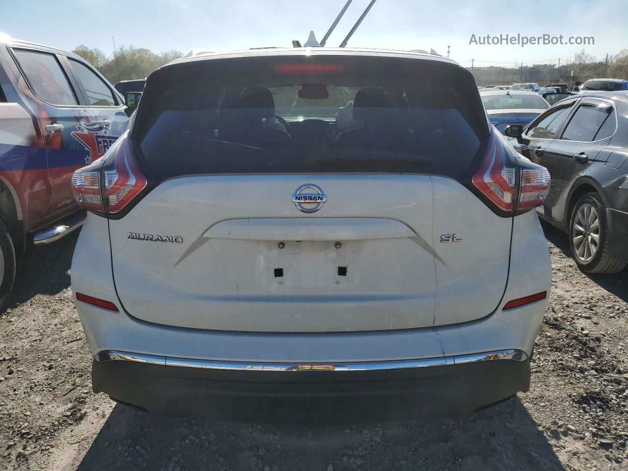 2018 Nissan Murano S Белый vin: 5N1AZ2MG1JN124677