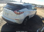 2018 Nissan Murano Sv White vin: 5N1AZ2MG1JN134769