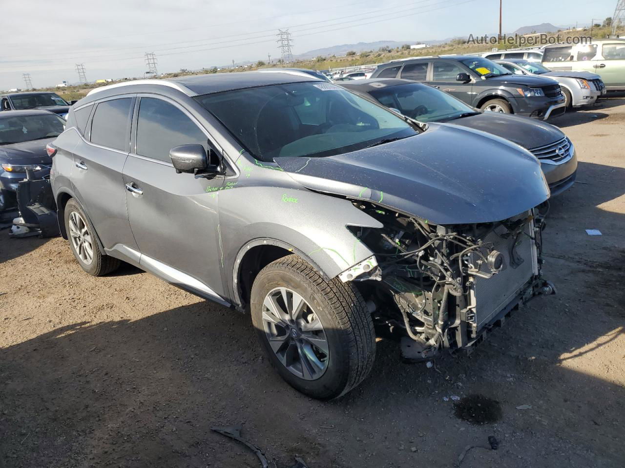 2018 Nissan Murano S Серый vin: 5N1AZ2MG1JN139373