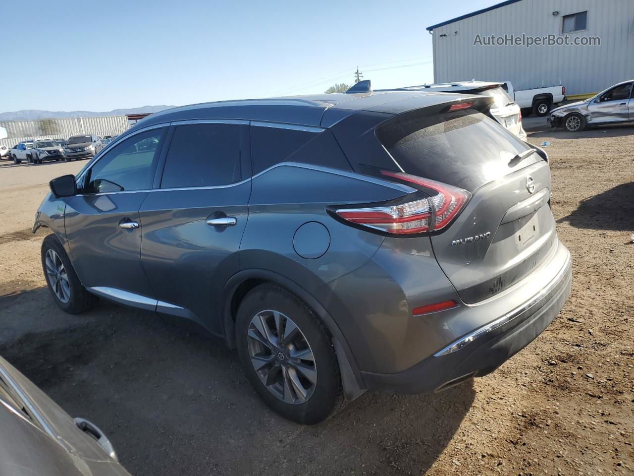 2018 Nissan Murano S Gray vin: 5N1AZ2MG1JN139373