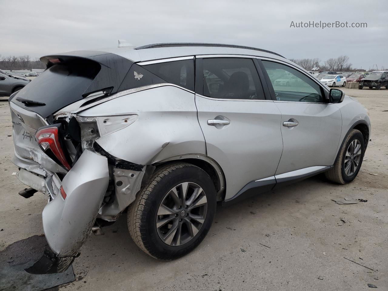 2017 Nissan Murano S Silver vin: 5N1AZ2MG2HN112838