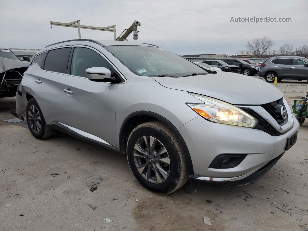 2017 Nissan Murano S Silver vin: 5N1AZ2MG2HN112838