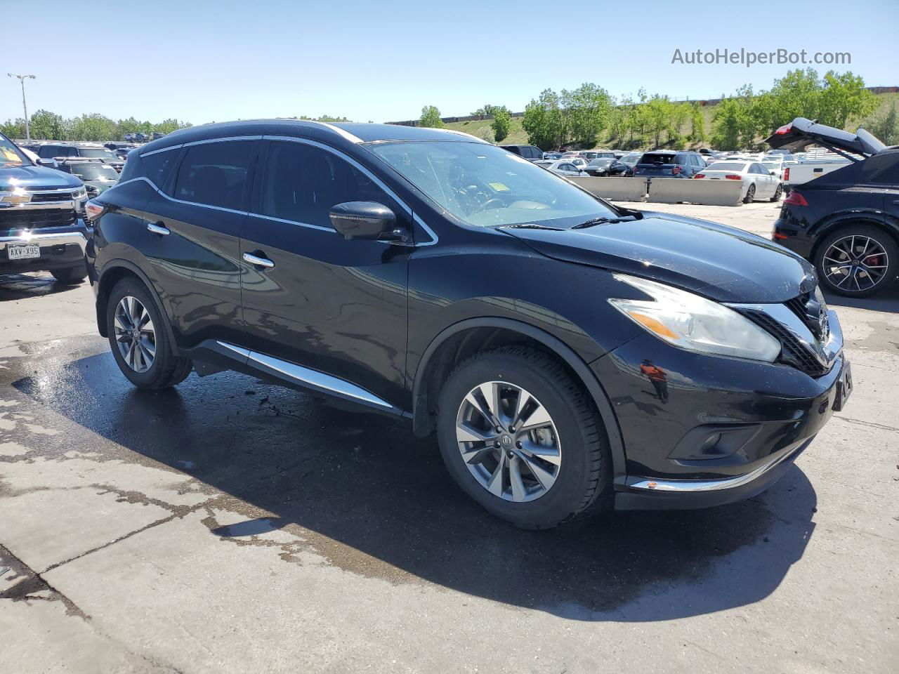 2017 Nissan Murano S Черный vin: 5N1AZ2MG2HN115884