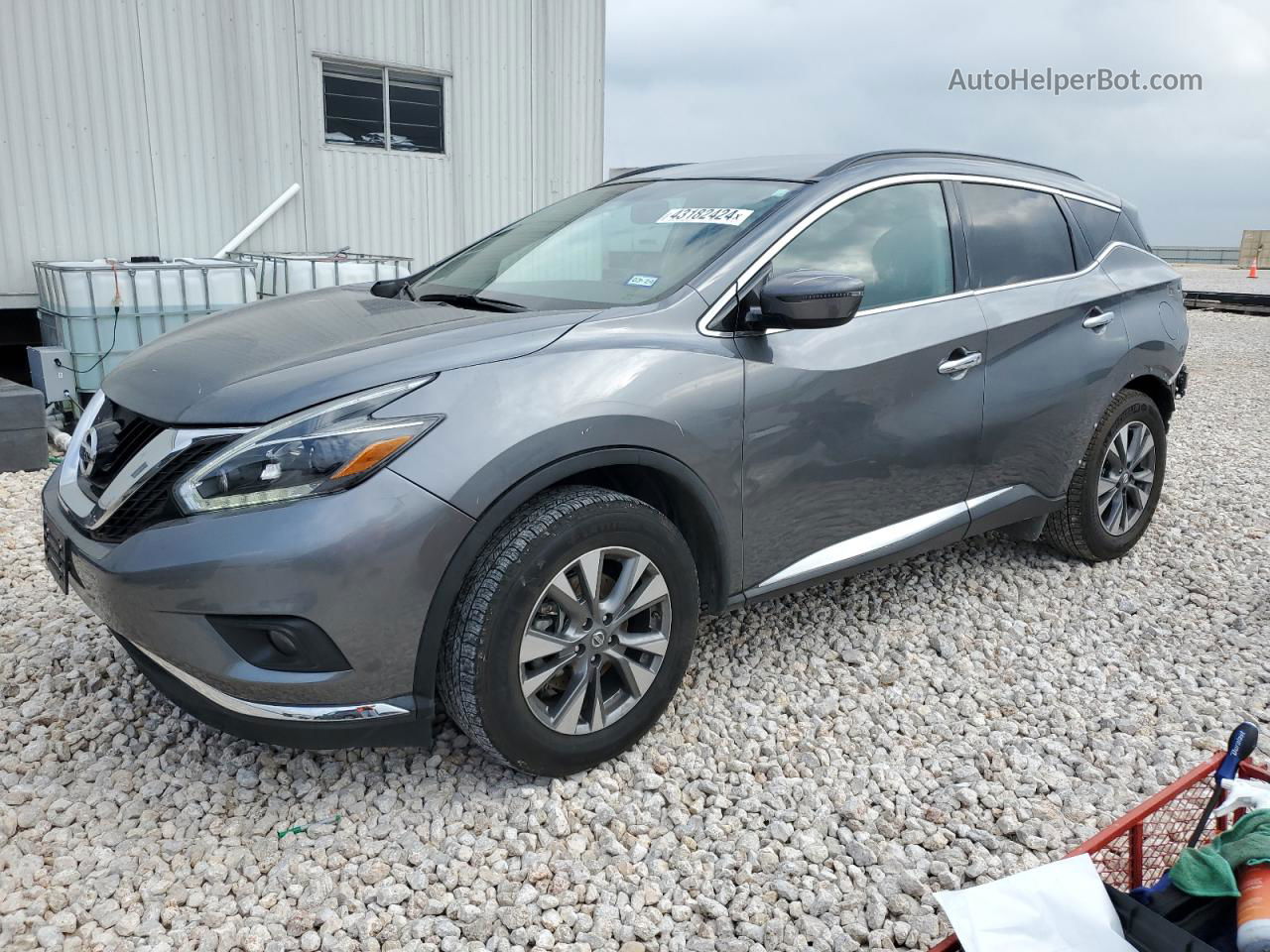 2018 Nissan Murano S Silver vin: 5N1AZ2MG2JN111596