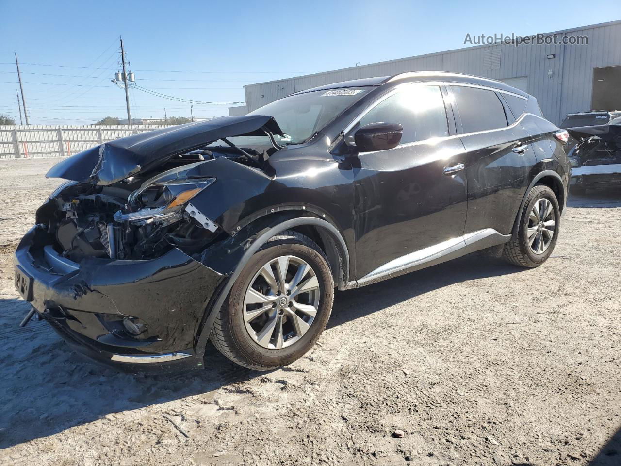 2018 Nissan Murano S Черный vin: 5N1AZ2MG2JN116166