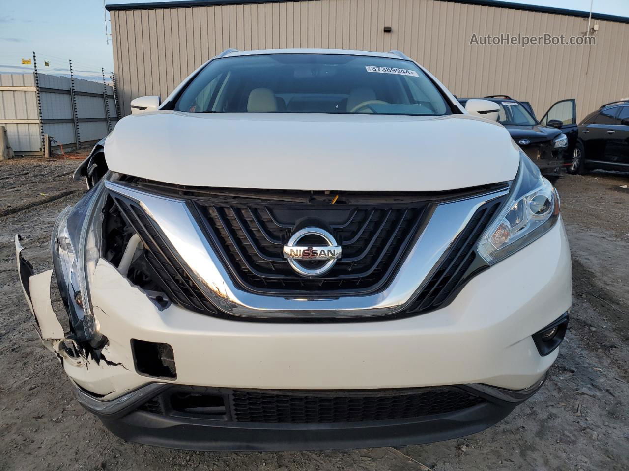 2018 Nissan Murano S White vin: 5N1AZ2MG2JN116314