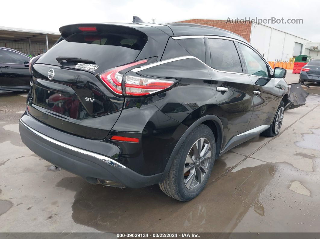 2018 Nissan Murano Sv Black vin: 5N1AZ2MG2JN122128