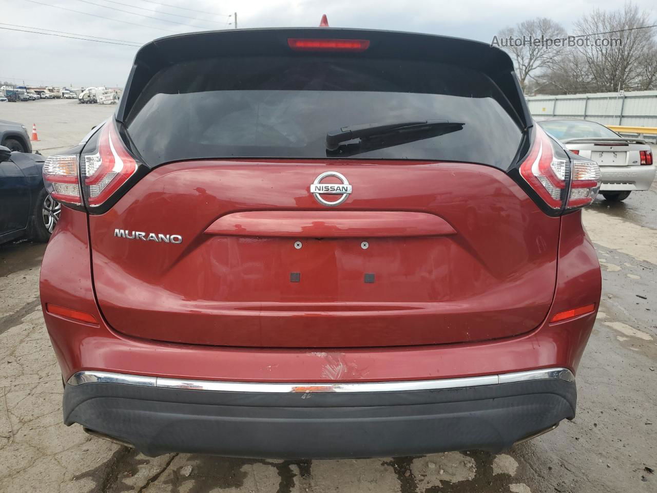 2018 Nissan Murano S Maroon vin: 5N1AZ2MG2JN128382