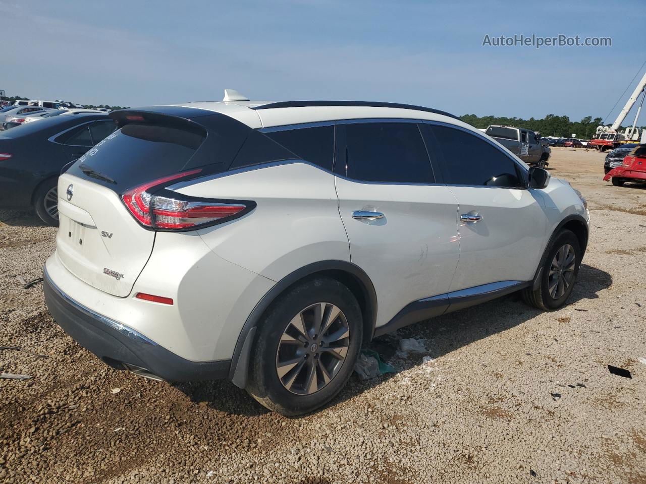 2018 Nissan Murano S White vin: 5N1AZ2MG2JN130729