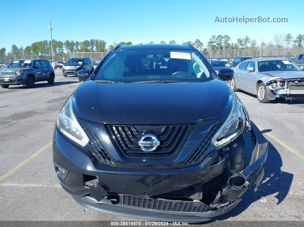 2018 Nissan Murano Sl Черный vin: 5N1AZ2MG2JN132724