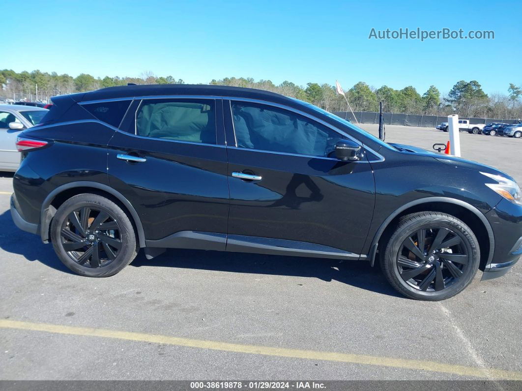 2018 Nissan Murano Sl Черный vin: 5N1AZ2MG2JN132724