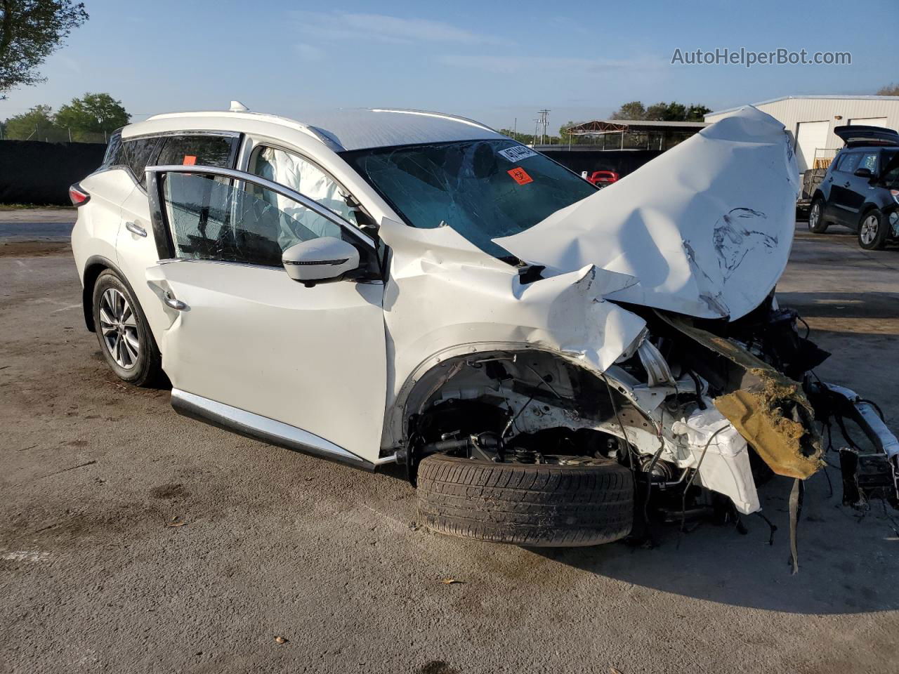 2018 Nissan Murano S White vin: 5N1AZ2MG2JN150835