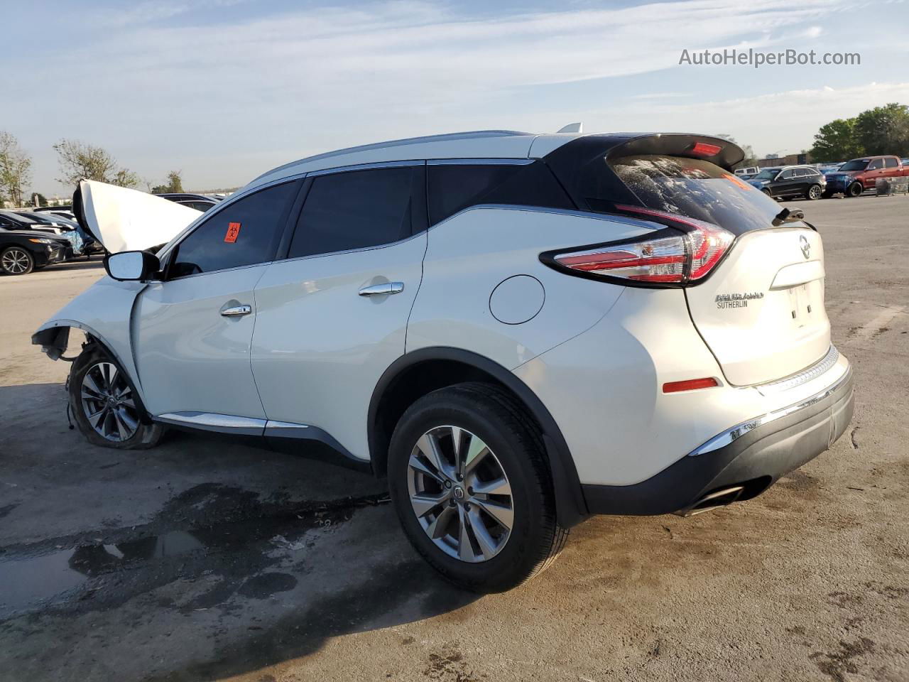 2018 Nissan Murano S White vin: 5N1AZ2MG2JN150835