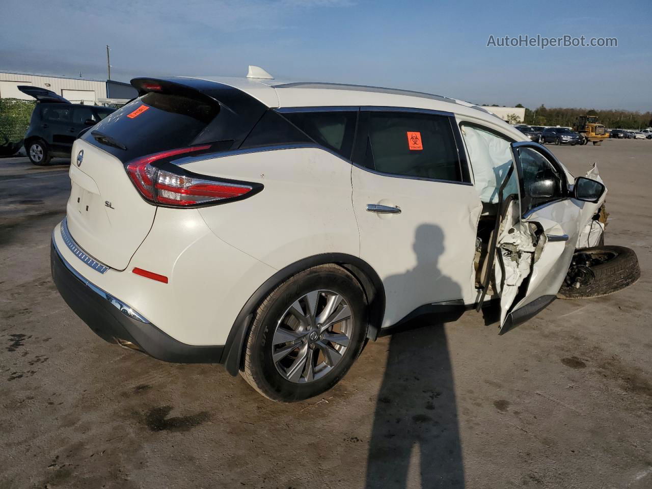 2018 Nissan Murano S Белый vin: 5N1AZ2MG2JN150835