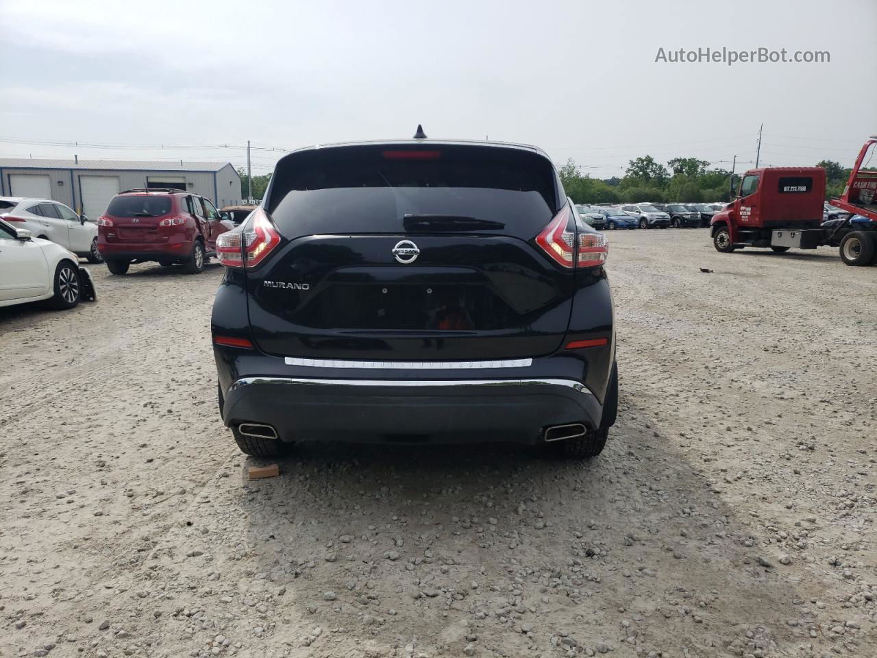 2018 Nissan Murano S Black vin: 5N1AZ2MG2JN153282