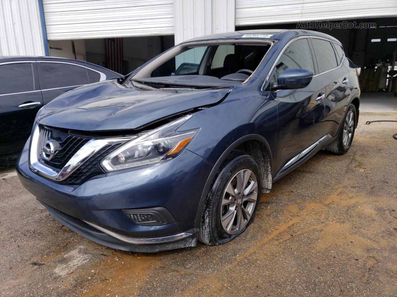 2018 Nissan Murano S Blue vin: 5N1AZ2MG2JN154013