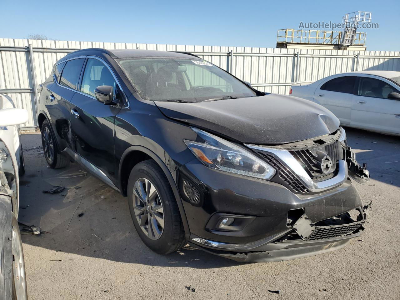 2018 Nissan Murano S Black vin: 5N1AZ2MG2JN166632