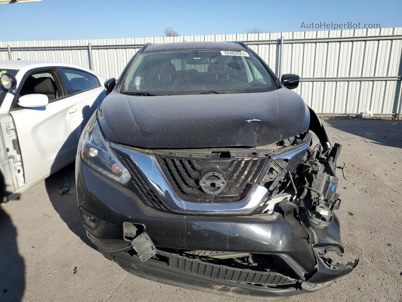 2018 Nissan Murano S Black vin: 5N1AZ2MG2JN166632