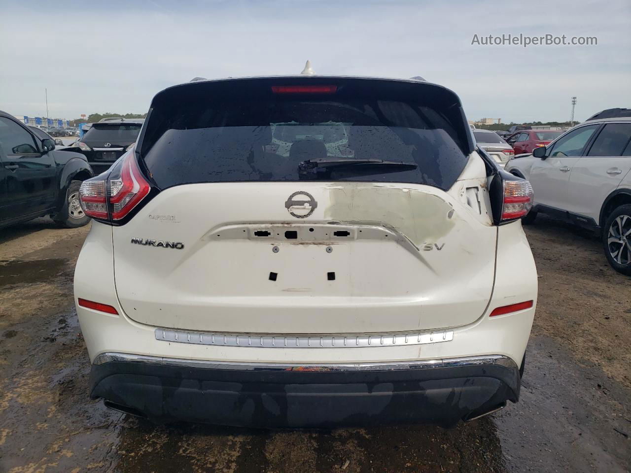 2018 Nissan Murano S White vin: 5N1AZ2MG2JN175346