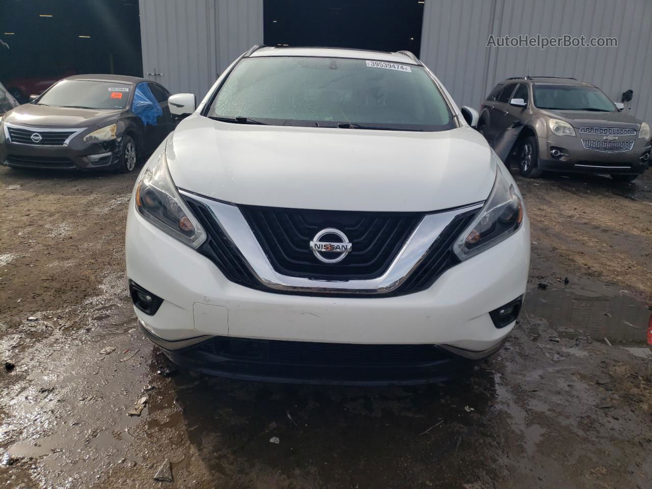 2018 Nissan Murano S Белый vin: 5N1AZ2MG2JN175346