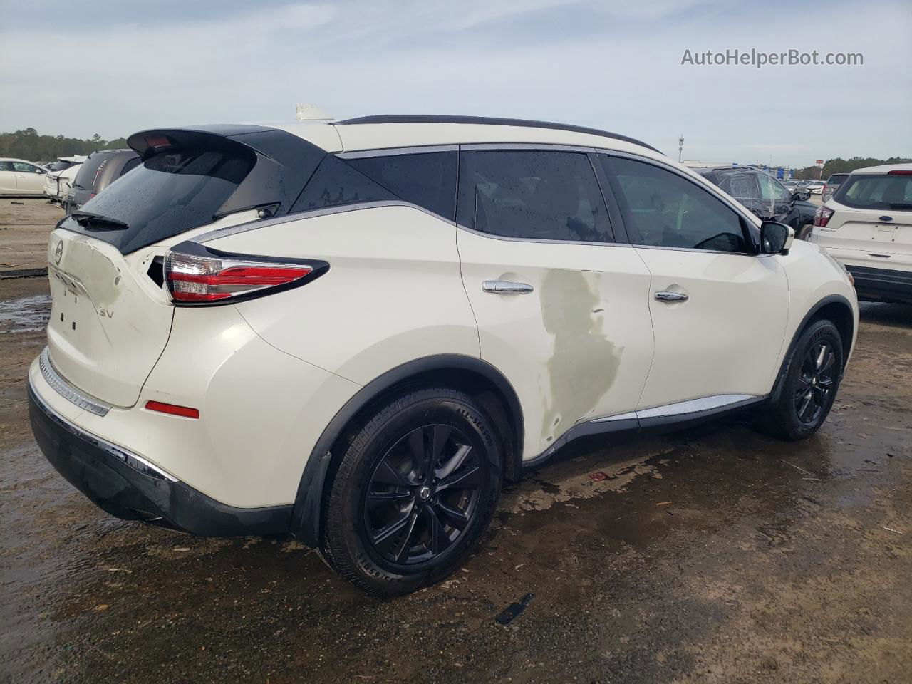 2018 Nissan Murano S Белый vin: 5N1AZ2MG2JN175346