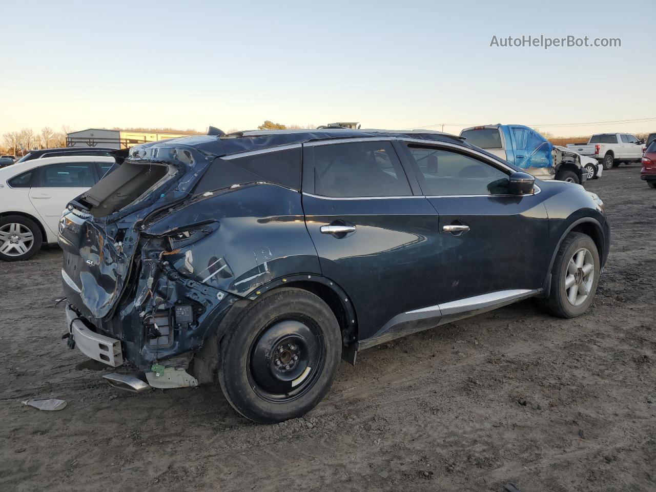 2018 Nissan Murano S Синий vin: 5N1AZ2MG2JN184984