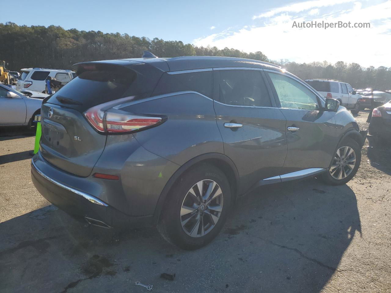 2017 Nissan Murano S Серый vin: 5N1AZ2MG3HN130233