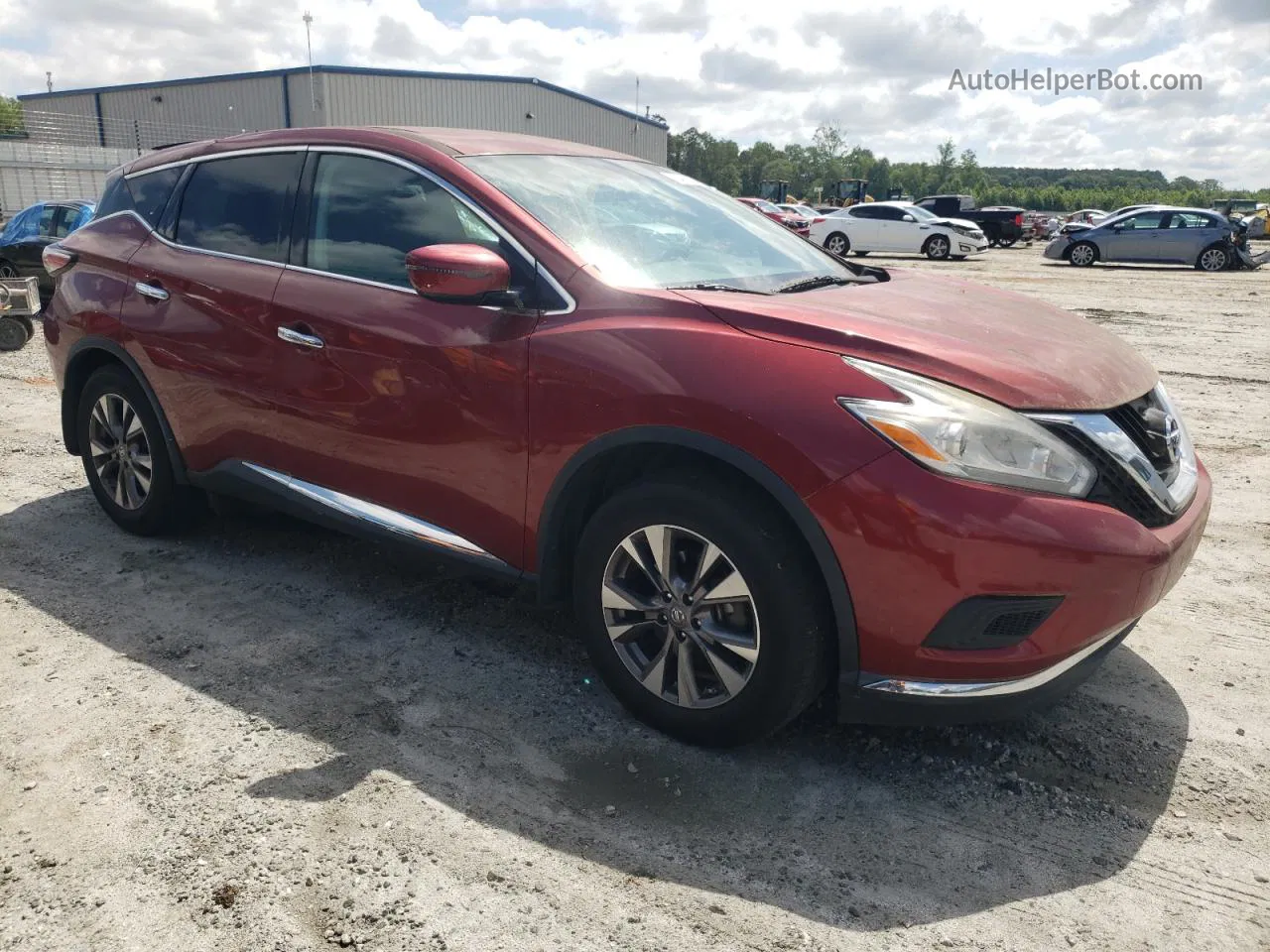 2017 Nissan Murano S Темно-бордовый vin: 5N1AZ2MG3HN162325