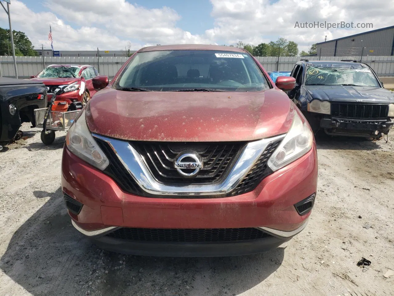 2017 Nissan Murano S Темно-бордовый vin: 5N1AZ2MG3HN162325