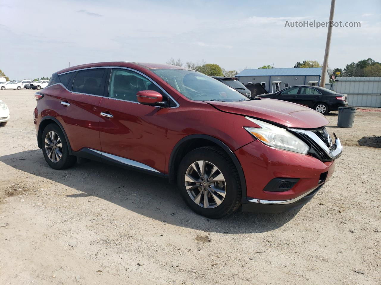 2017 Nissan Murano S Burgundy vin: 5N1AZ2MG3HN193784