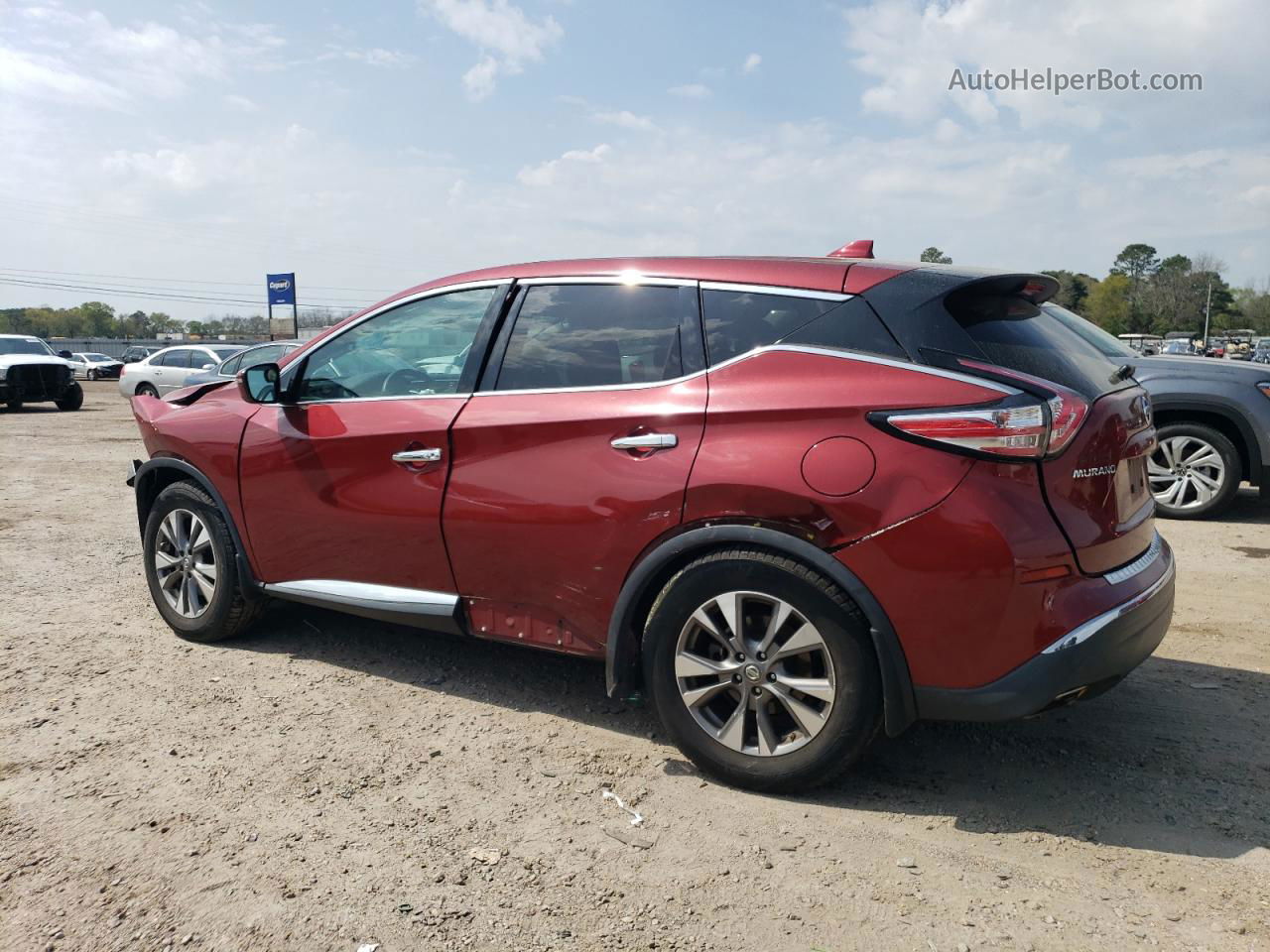 2017 Nissan Murano S Burgundy vin: 5N1AZ2MG3HN193784