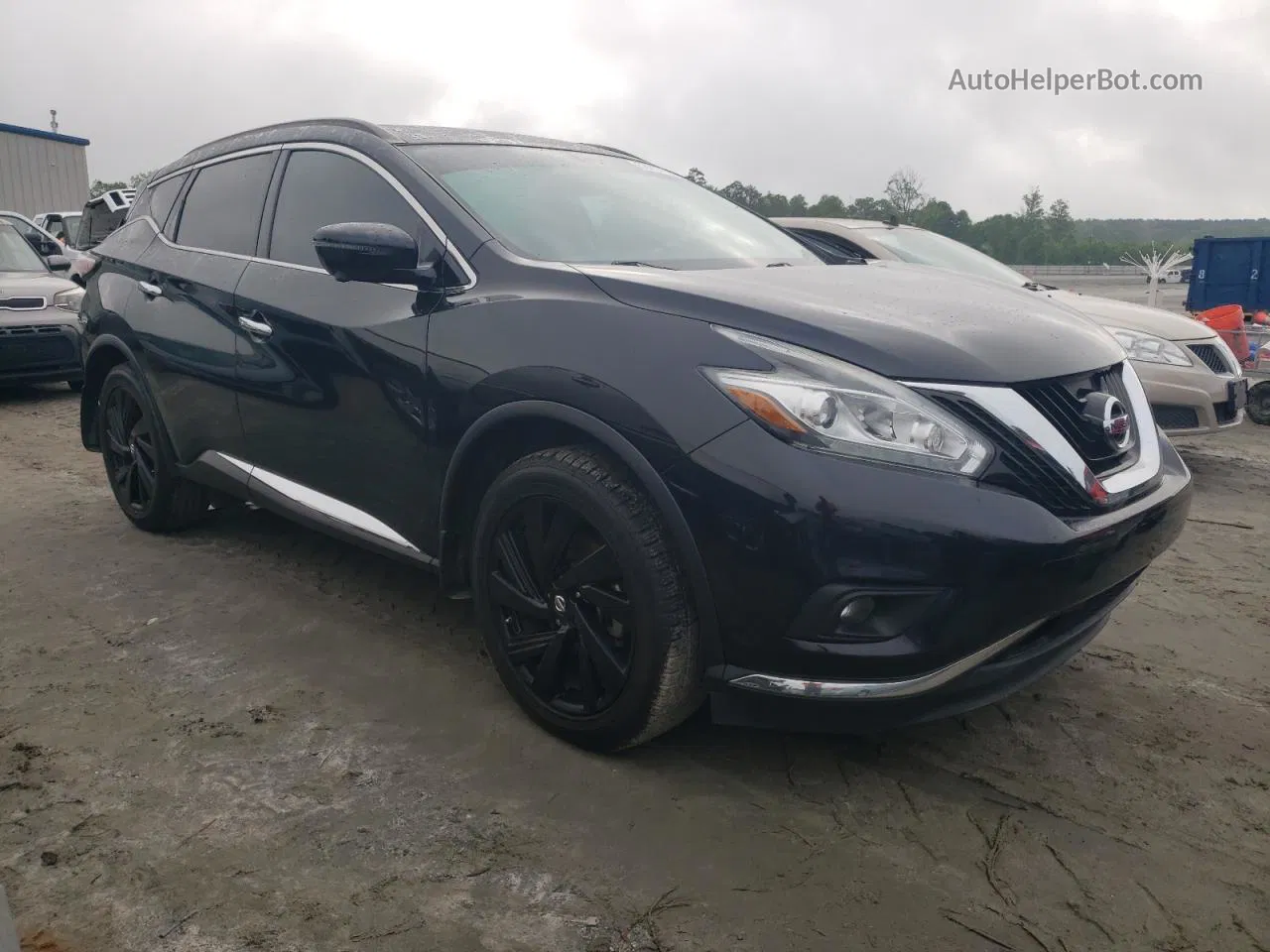 2017 Nissan Murano S Черный vin: 5N1AZ2MG3HN194398