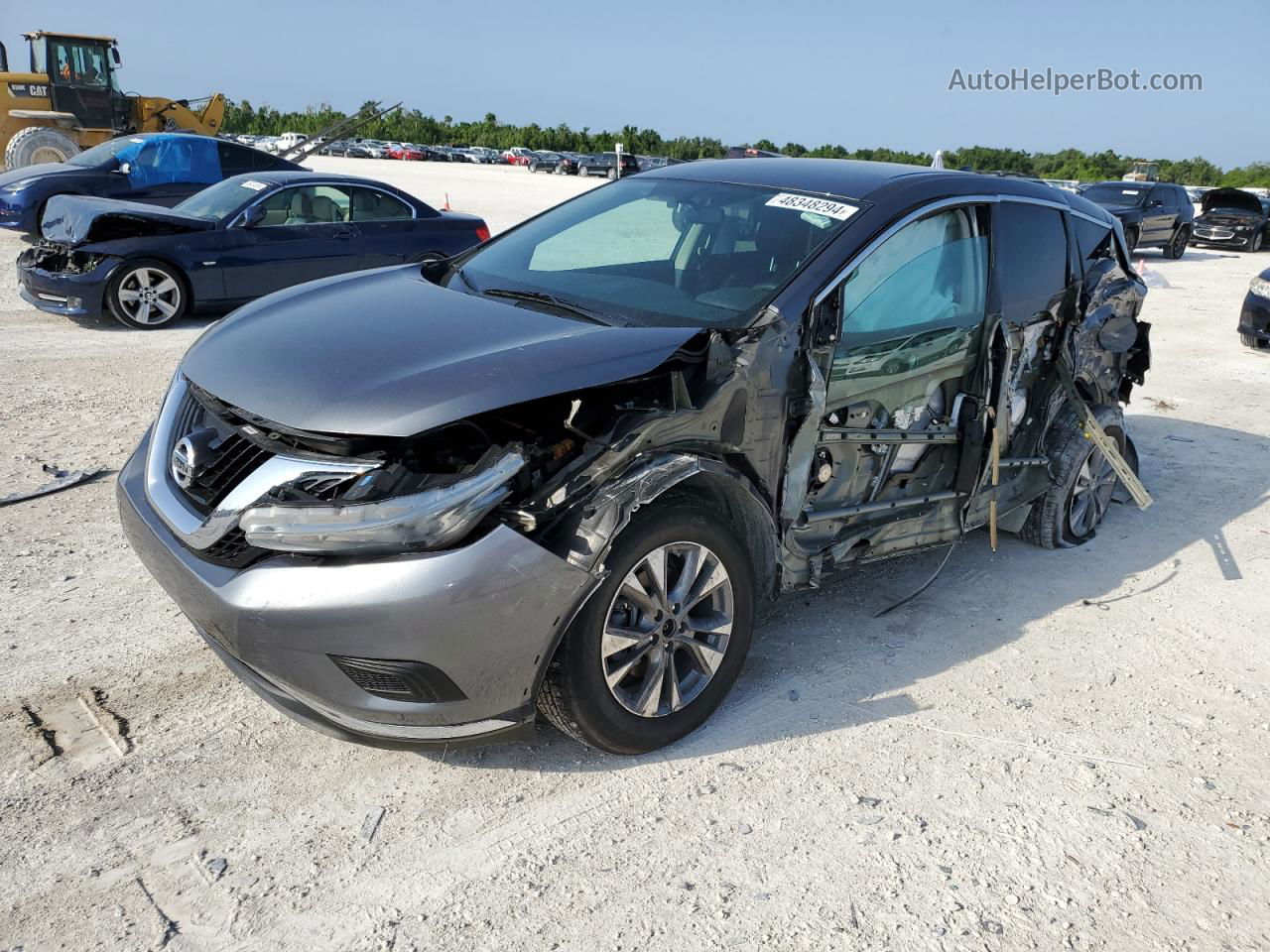 2017 Nissan Murano S Gray vin: 5N1AZ2MG3HN199231