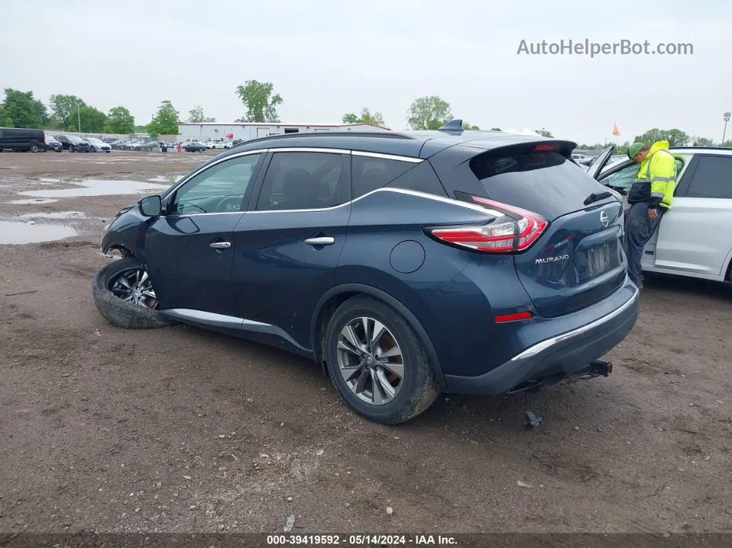 2018 Nissan Murano Sv Синий vin: 5N1AZ2MG3JN104043