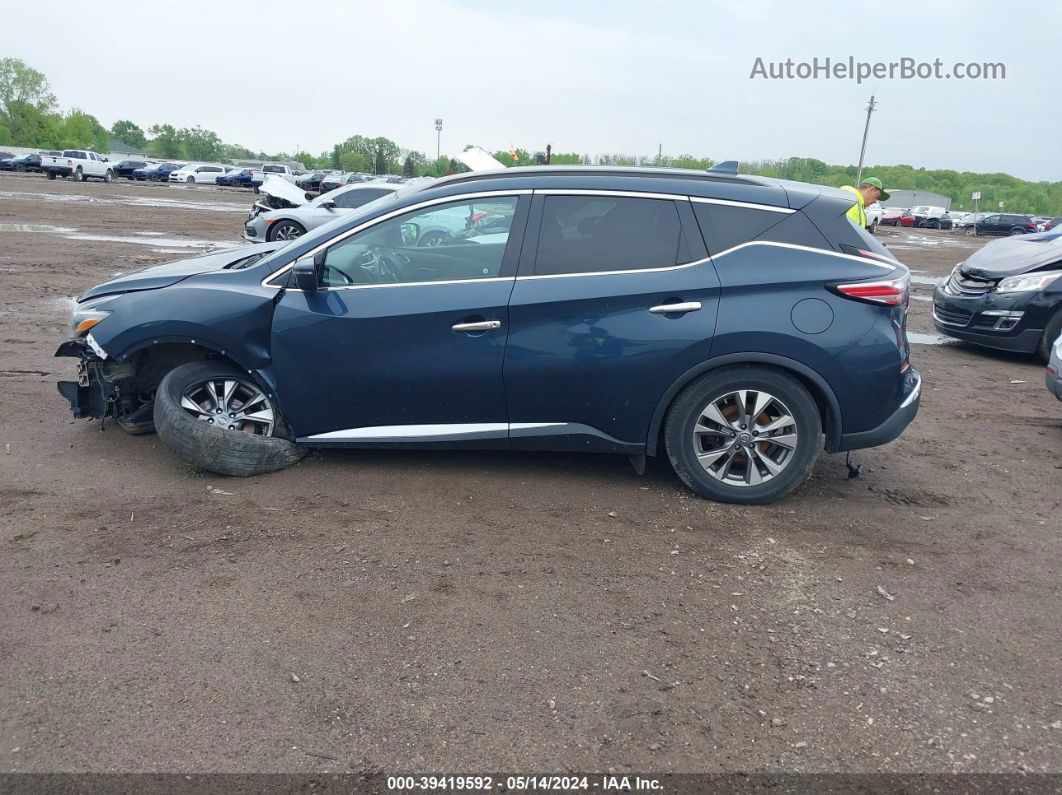 2018 Nissan Murano Sv Синий vin: 5N1AZ2MG3JN104043