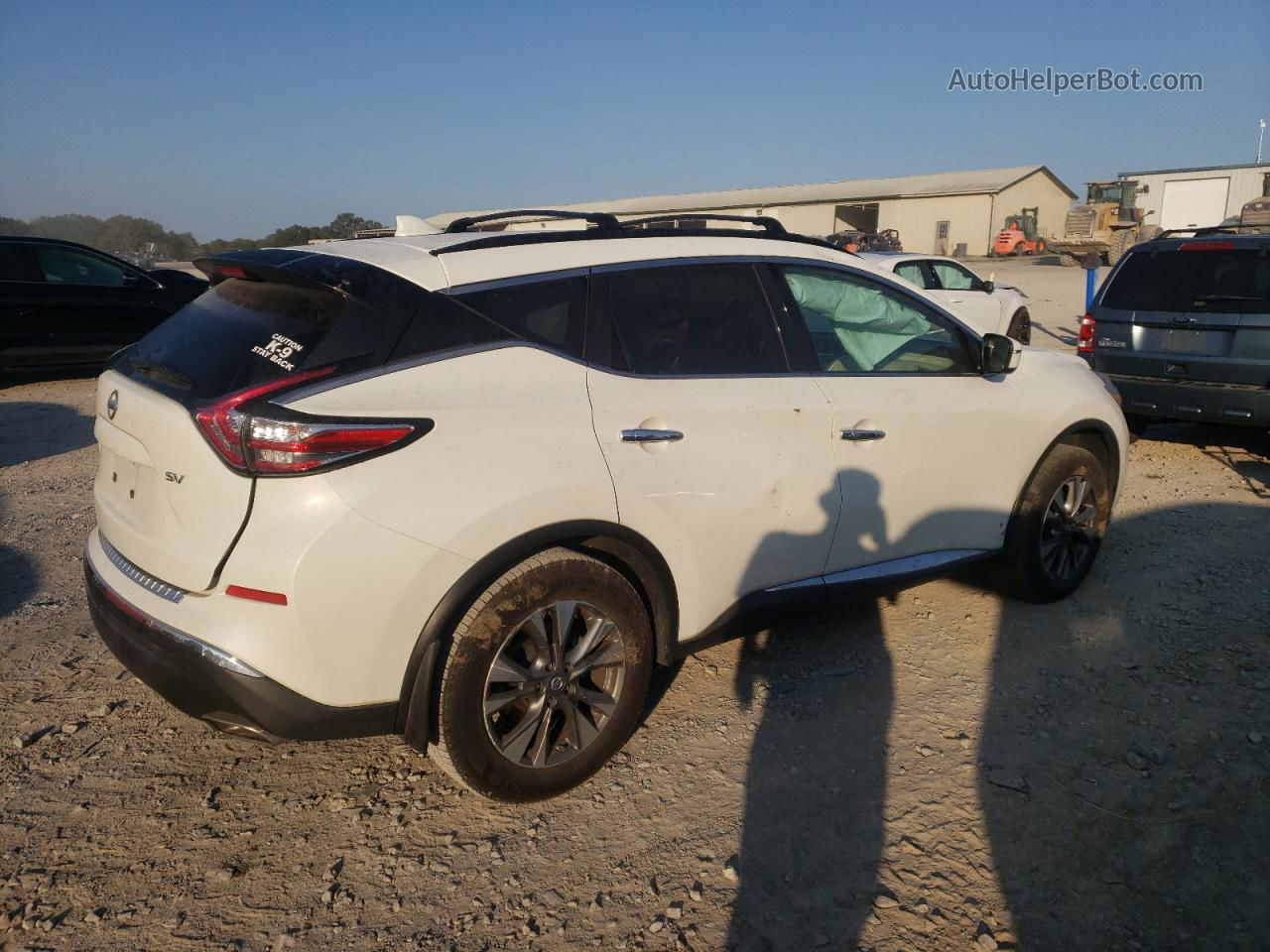 2018 Nissan Murano S White vin: 5N1AZ2MG3JN131078