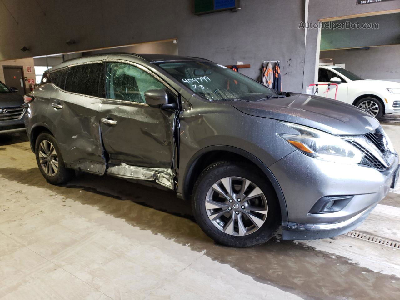 2018 Nissan Murano S Gray vin: 5N1AZ2MG3JN138578