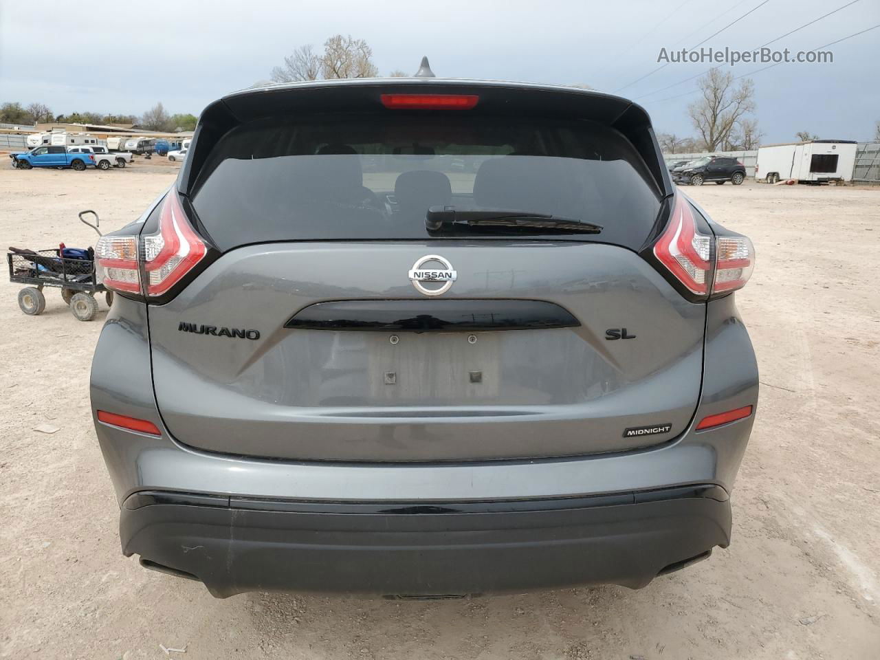 2018 Nissan Murano S Серый vin: 5N1AZ2MG3JN147328