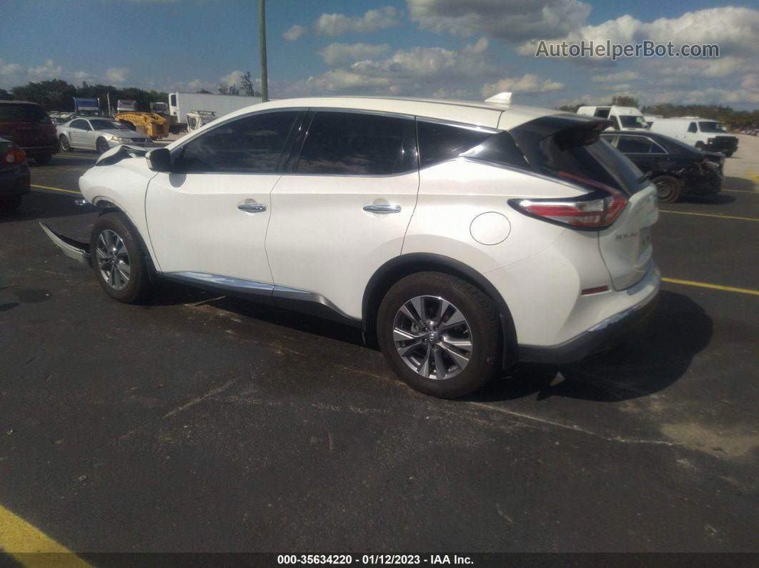 2018 Nissan Murano S Белый vin: 5N1AZ2MG3JN165277