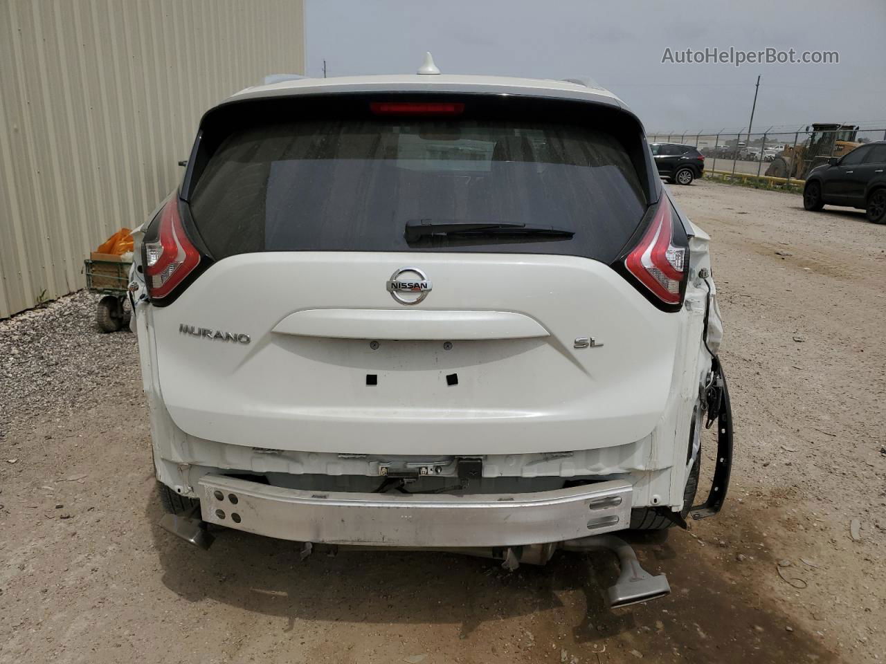 2018 Nissan Murano S White vin: 5N1AZ2MG3JN177672